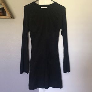 John + Jean black long sleeve dress